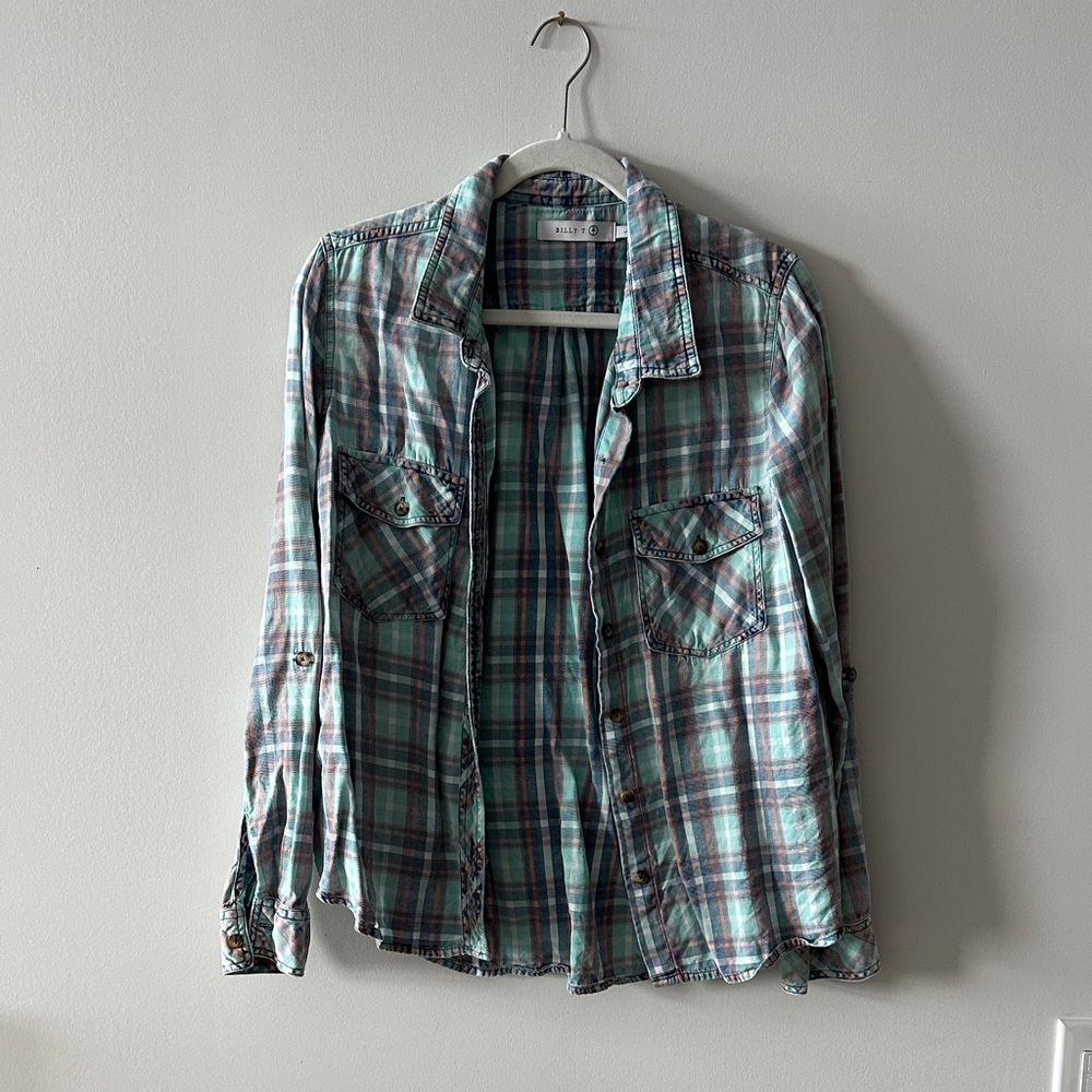Casual Plaid Button-Down Shirt